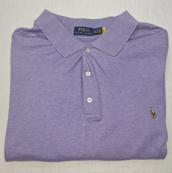 Polo Ralph Lauren Other - POLO RALPH LAUREN POLO Men’s 3XLT - PURPLE- INTERLOCK PIMA SOFT